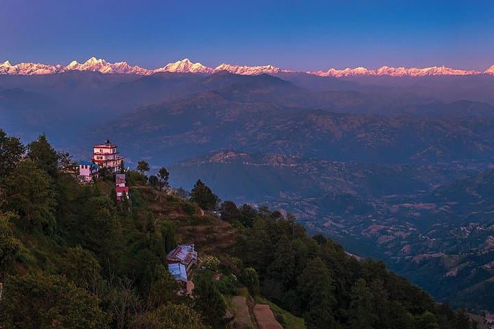 Nagarkot Himalayan sunrise combined with Bhaktapur Durbar Square UNESCO tour from Kathmandu