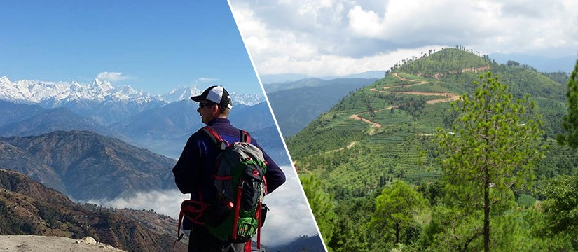 Custom Nagarkot hiking route over ridges, forest, and villages with a private guide