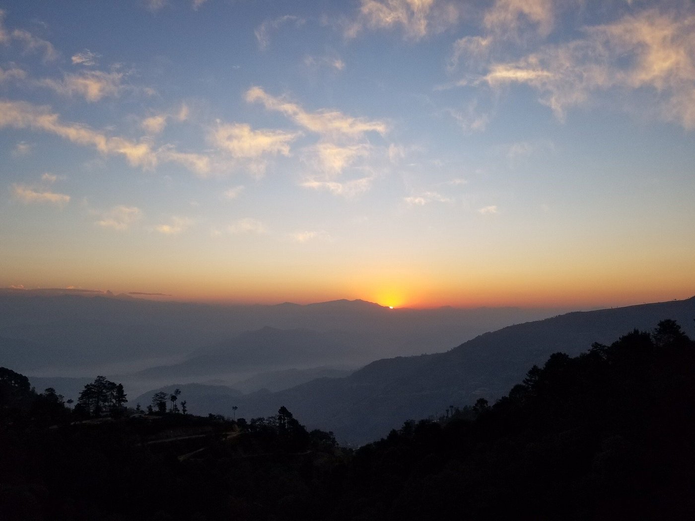 Sunrise over Himalayan peaks